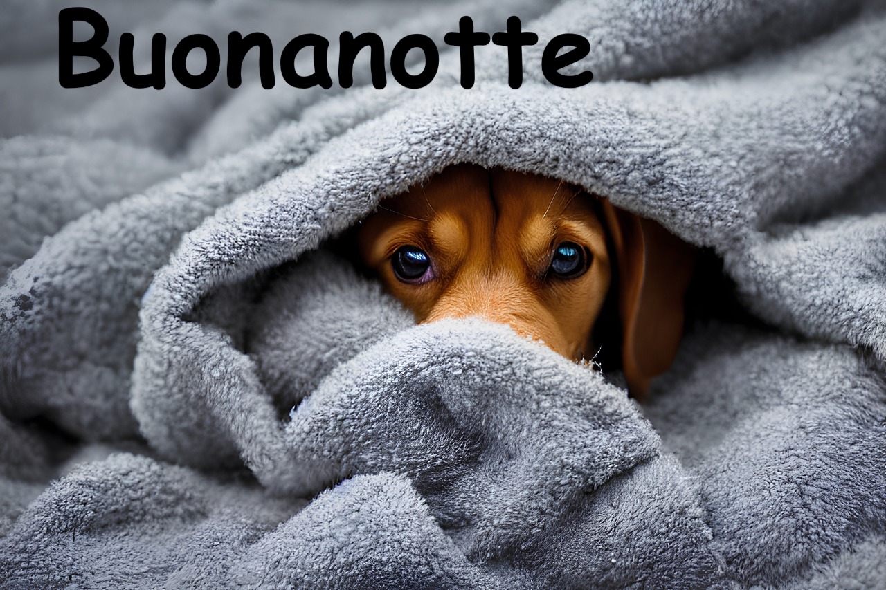  foto divertente di un cane sotto un asciugamano che sembra non voler essere disturbato